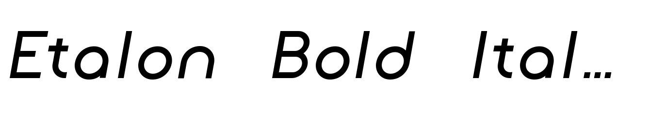 Etalon Bold Italic